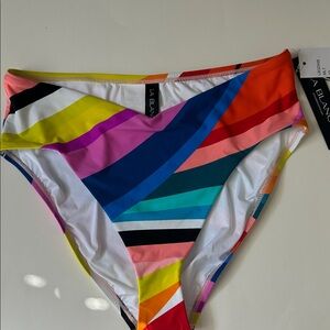 NWT La Blanca Colorful Geometric Bikini Bottom